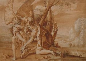 Tobias And The Angel. by Frans Wouters