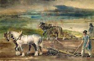 Farm labourers by Theodore Gericault