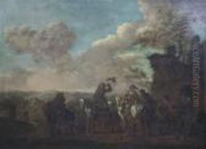 A Hawking Party by Pieter Wouwermans or Wouwerman