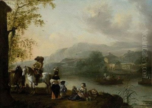 Zugeschrieben: Elegante Gesel - view 1