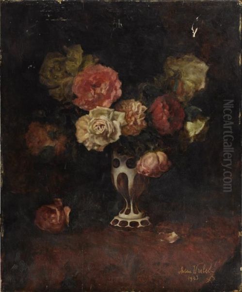 Still Life With Roses In A Bohemian Vase - view 1