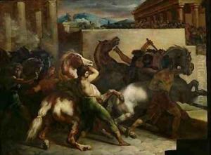 The Wild Horse Race at Rome