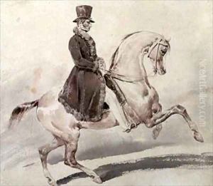 Rider in a coat edged with fur