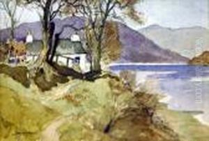 Cottage By A Loch by James Wright