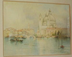 Santa Maria Della Salute From The Grand Canal by Richard Henry Wright