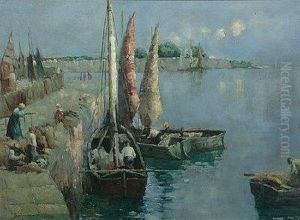 Fishing Boats At A Quay.