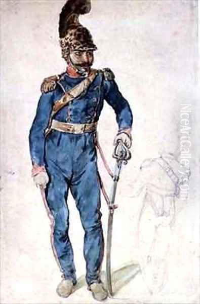 Mustapha Gericaults servant in the uniform of Colonel Bro - view 1