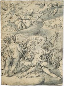 Gotterversammlung Mit Neptun, Dionysos, Ceres