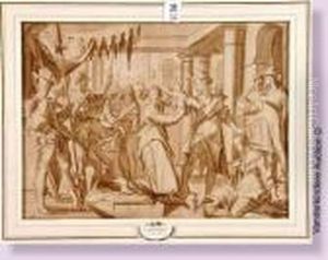 Le Jugement De Salomon by Joachim Wtewael (Uytewael)