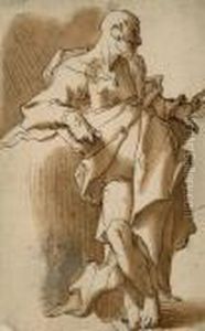 Stehende Mannliche Figur by Joachim Wtewael (Uytewael)