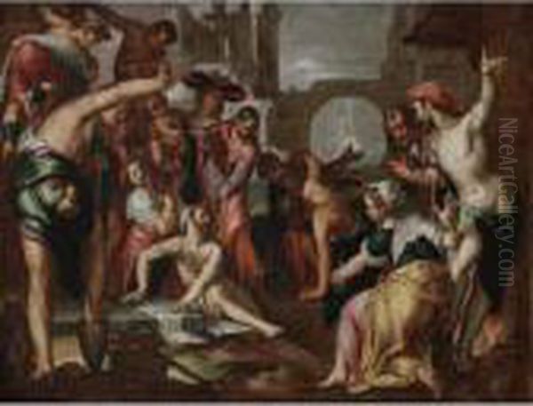The Raising Of Lazarus by Joachim Wtewael (Uytewael)