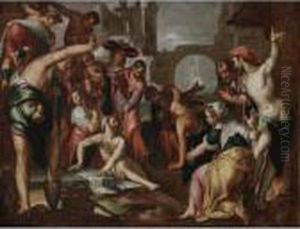 The Raising Of Lazarus by Joachim Wtewael (Uytewael)
