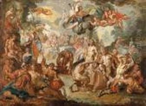 The Wedding Of Peleus And Thetis by Joachim Wtewael (Uytewael)