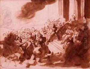 Louis XVIII taking a parade on the Champ de Mars