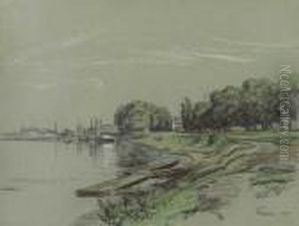 Mainufer Mit Blick Zur Gerbermuhle - view 1