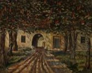 Old Gateway Of The Hunting Lodge Grunewald by Gustav Wunderwald
