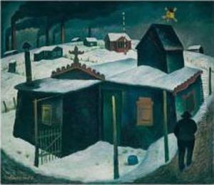 Lauben (hinter Fabriken) (arbours - Behind Factories) by Gustav Wunderwald