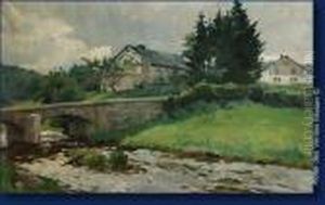 Paysage Au Pont by Xavier Wurth
