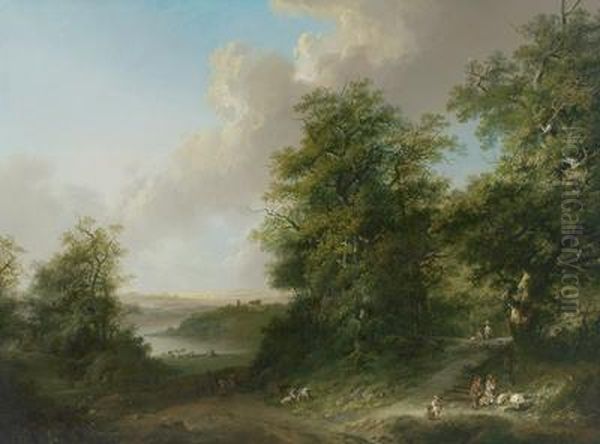 Ampio Paesaggio Con Figure - view 1