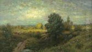 Sun Breaking Through The Clouds by Alexander Helwig Wyant