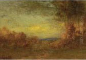 Sunset Landscape by Alexander Helwig Wyant