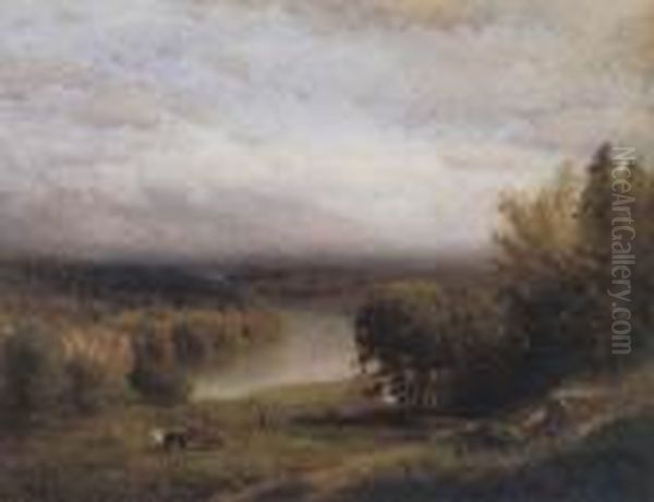 Farmhouse In A River Valley - view 1