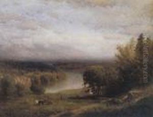 Farmhouse In A River Valley