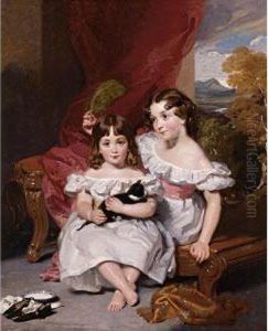 Portrait Of The Fraser Sisters by Henry Wyatt