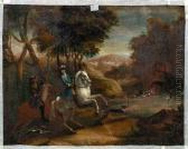 Landschaft Mit Hirschjagd - view 1