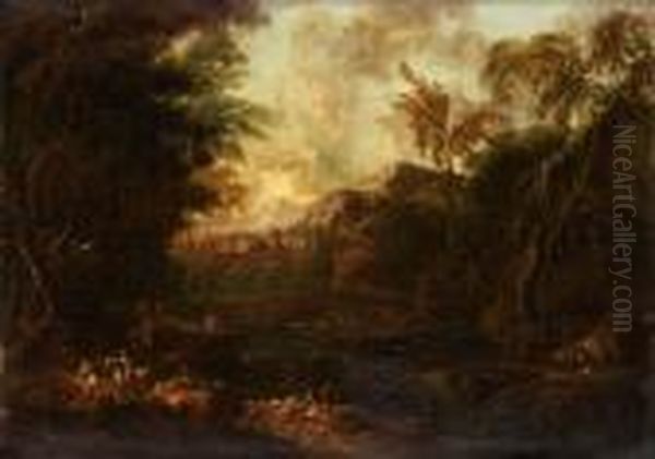 Landskap Med Jaktsallskap - view 1