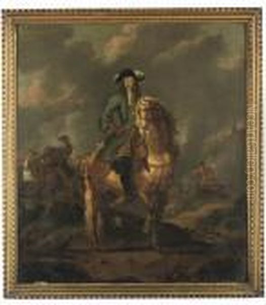 Portrait Of William Iii
(1650-1702), Full-length, On Horseback, At The Battle Of The Boyne - view 1