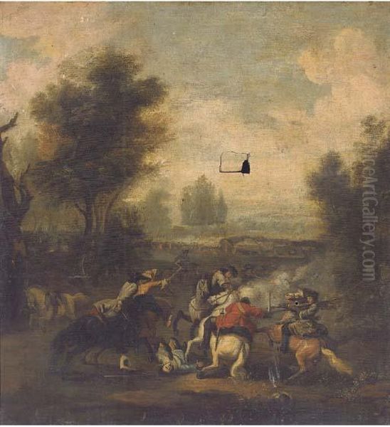 A Cavalry Skirmish - view 1