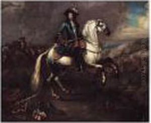 William Iii At The Battle Of The Boyne by Jan Wyck