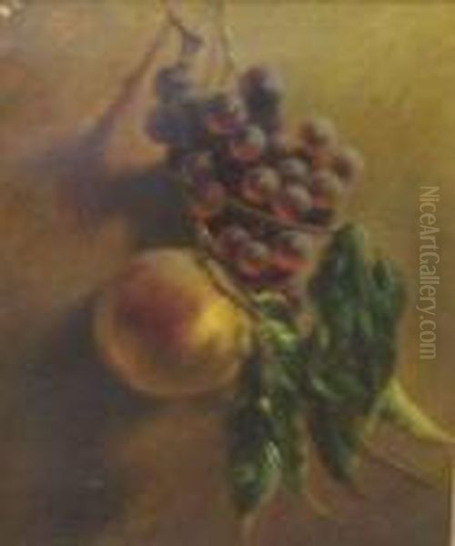 Still Life With Grapes And An Apple - view 1