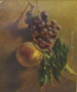 Still Life With Grapes And An Apple by Arnoud Wydeveld