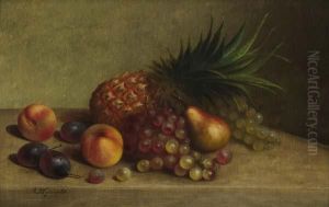 Still Life With Fruit On A Tabletop by Arnoud Wydeveld