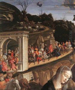 Adoration of the Shepherds (detail 3) 1482-85