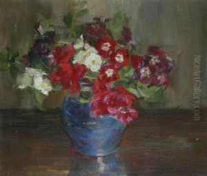 A Posy In A Blue Vase by Kate Wylie