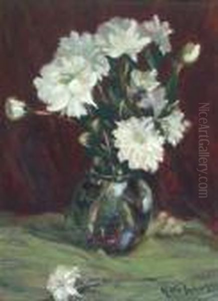 Still Life With White Carnations - view 1