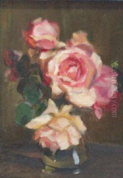 A Still Life Of Red Roses - view 1
