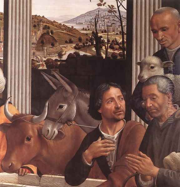Adoration of the Shepherds (detail 1) 1482-85 - view 1