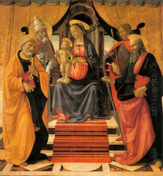 Madonna and Child Enthroned with Saints c. 1479 - view 1