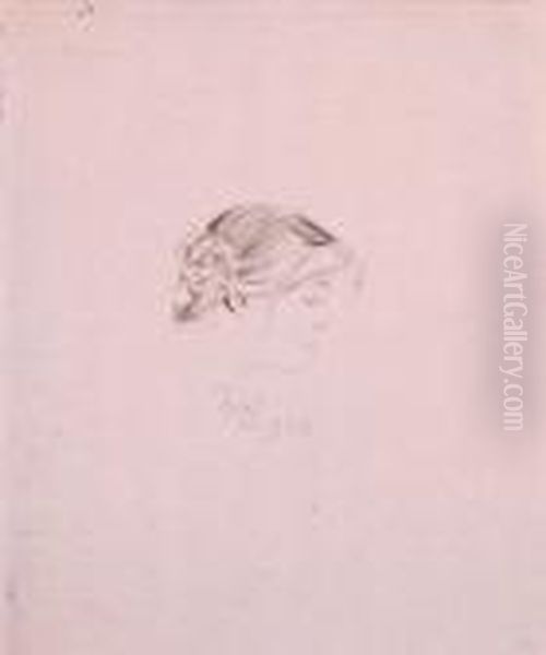 Profil Dziewczyny, 1903 R. - view 1