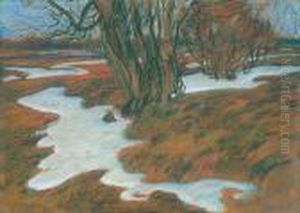 Pejzaz, Wiosenne Roztopy by Stanislaw Wyspianski