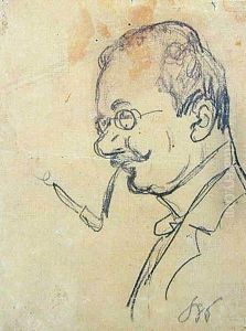 Portret Prof. Stanislawa Kutrzeby by Stanislaw Wyspianski