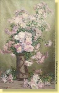 "chrysanthemes".
Signee: Juliette Wytsman, Mention Manuscrite Au Dos, Numero 1 by Juliette Wytsman