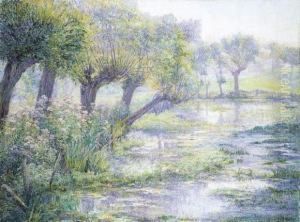 Coin D'etang (la Mare Le Matin) (ca. 1906) by Juliette Wytsman