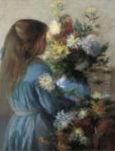 Arranging Flowers by Juliette Wytsman