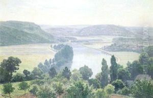La Vallee De La Meuse (yvoir) by Rodolphe Paul Wytsman