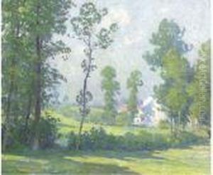 Ferme Blanche Dans Un Paysage - Landscape With White Farmhouse Ferme Blanche Dans Un Paysage - Landscape With White Farmhouse